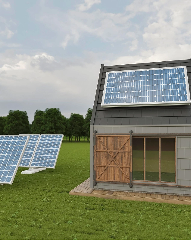 Hybrid solar plus storage container